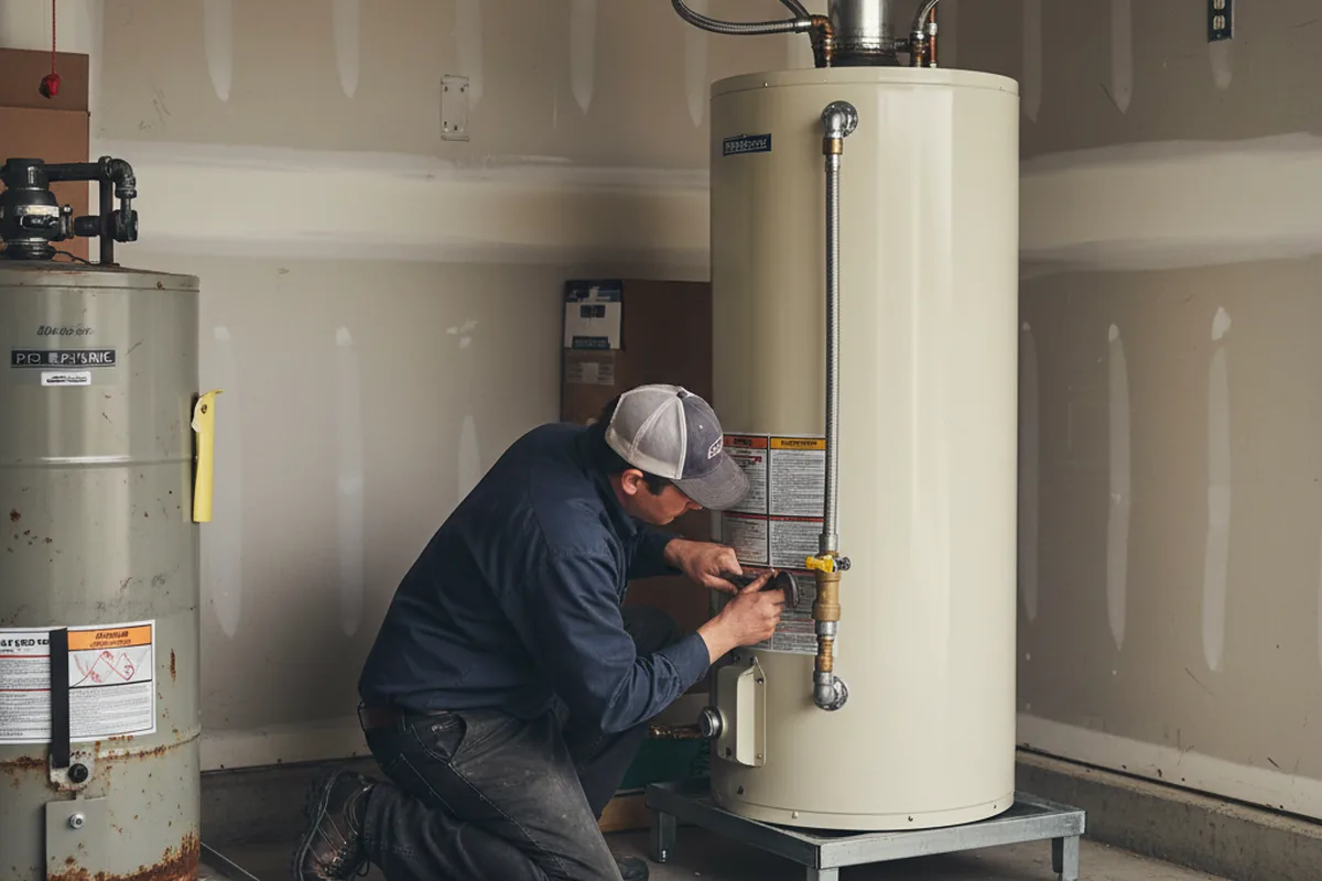 Water heater and shutoff valve replacement in Mineral Ridge